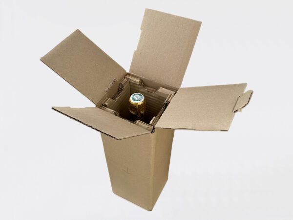 10 Caisses carton renforcées pour 1 bouteille